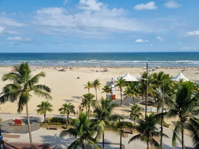 Apartamento para Temporada em Praia Grande, Aviação, 2 dormitórios, 1 banheiro, 1 vaga