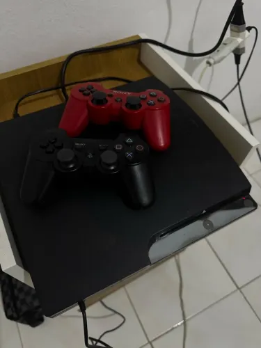 PS3 desbloqueado super novo com dois controles