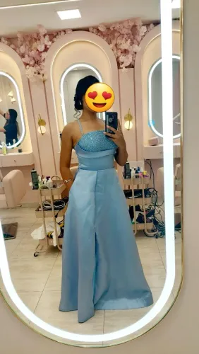 Lindo Vestido madrinha Azul Serenity - Tam.40
