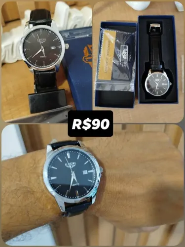 Relógio LIGE masculino social 