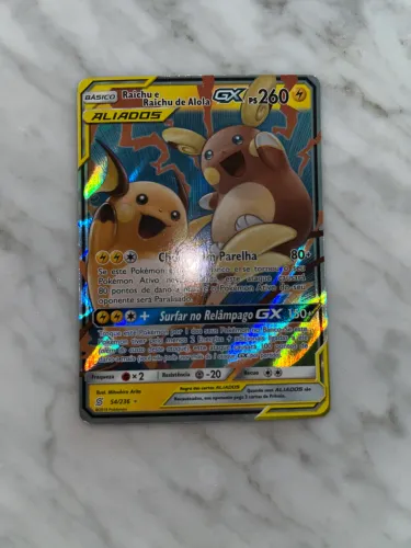 Carta Pokémon,Raichu e Raichu de Alola