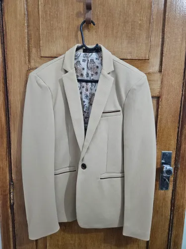 ?Blazer Masculino Beige Slim Fit