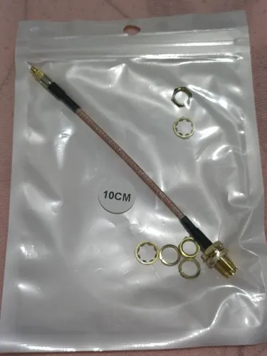 Pigtail MMCX to SMA 10 Cm