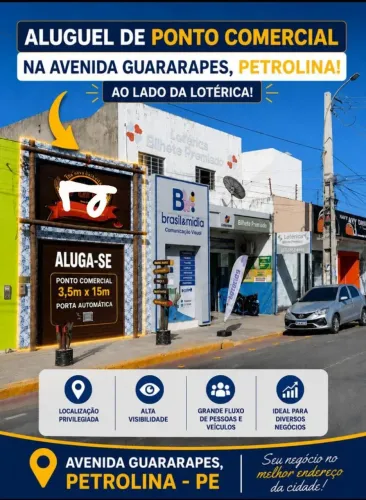 ALUGO PONTO COMERCIAL NA AVENIDA GUARARAPES