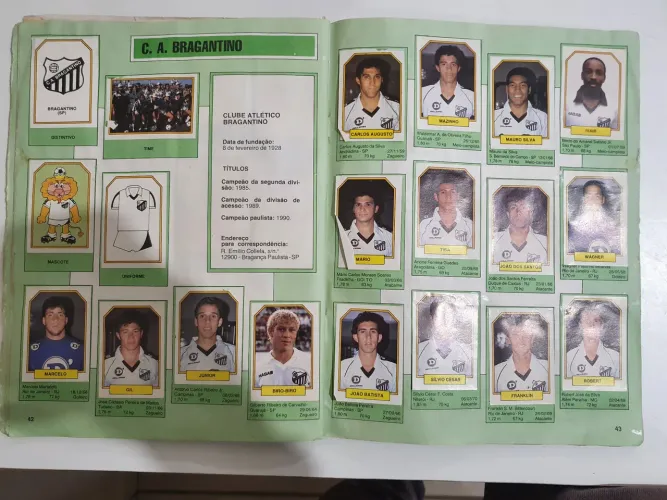 Album campeonato brasileiro 1990