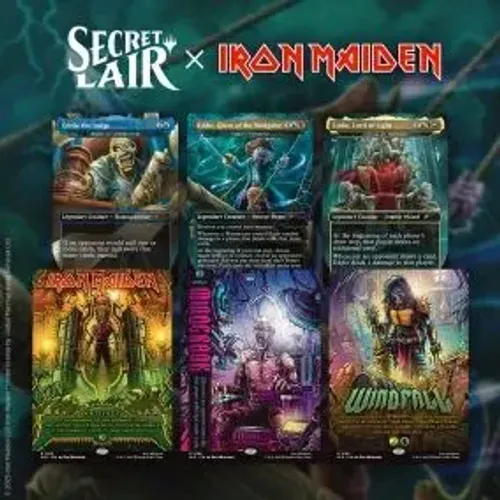 Secret Lair Iron Maiden Eddie Unchained Non Foil Selado Magic The Gathering 