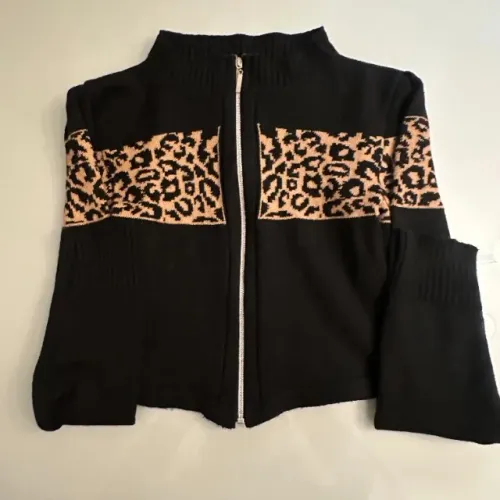 casaco menina animal print 10 anos
