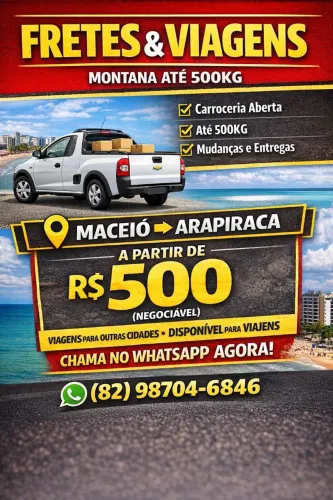 Frete Maceió - Arapiraca 