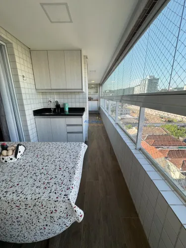 Apartamento 2 dorms Lado Praia no Boqueirão - Mobiliado!