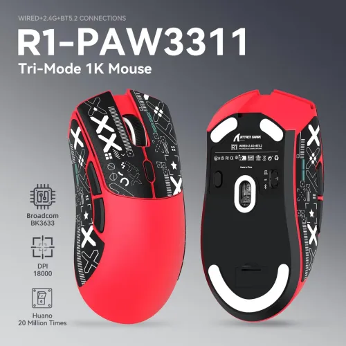Mouse Gamer ATTACK SHARK R1 Sem Fio