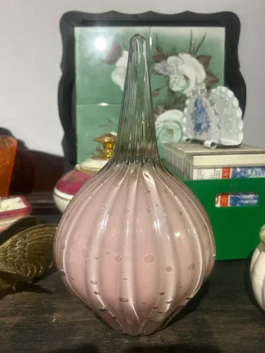 Gota em Murano rosa 30cm