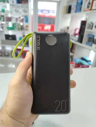 Power Bank 20000mAh Cabos Integrados USB