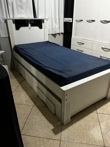 Cama de Solteiro Dupla com Gavetas