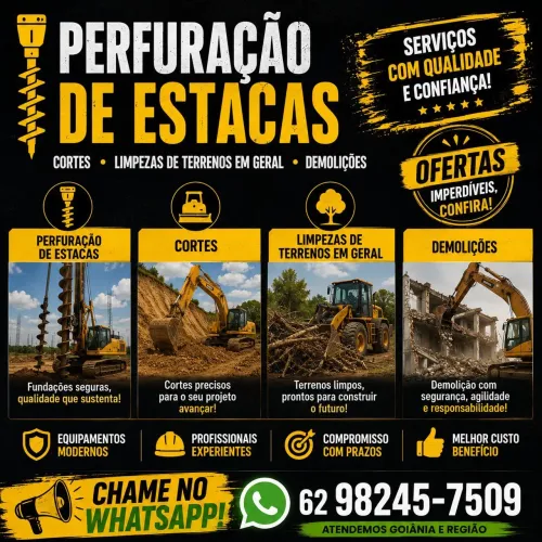 Perfuração de estacas