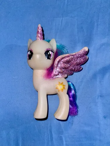 15 cm - My Little Pony - Princesa Celestia com Glitter