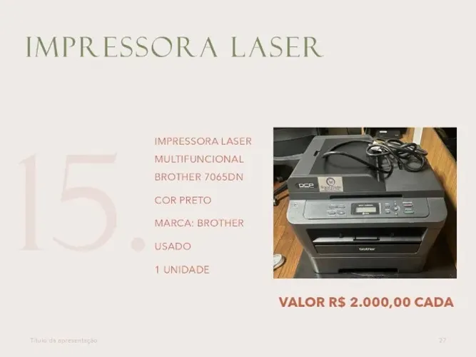 IMPRESSORA A LASER BROTHER 7065DN