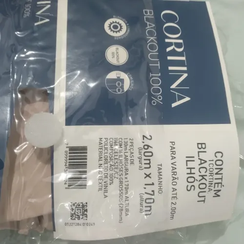 Cortina Blackout 2,60 larg. X 1,70 alt.
