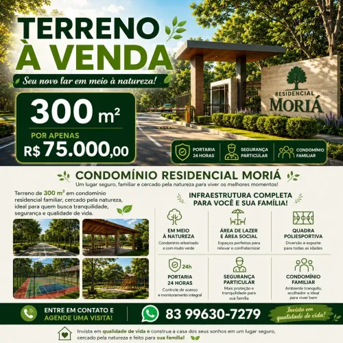OPORTUNIDADE - Terreno Condomínio Residencial - Bairro Juracy Palhano