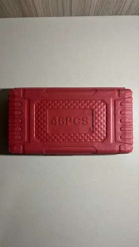 Kit De Chaves Vermelho 46 Peças Aço Cr-v Maleta Ferramentas