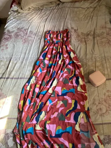 Vendo vestido florido longo usado poucas vezes