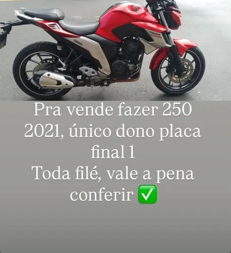 Moto Fazer 250 único dono 