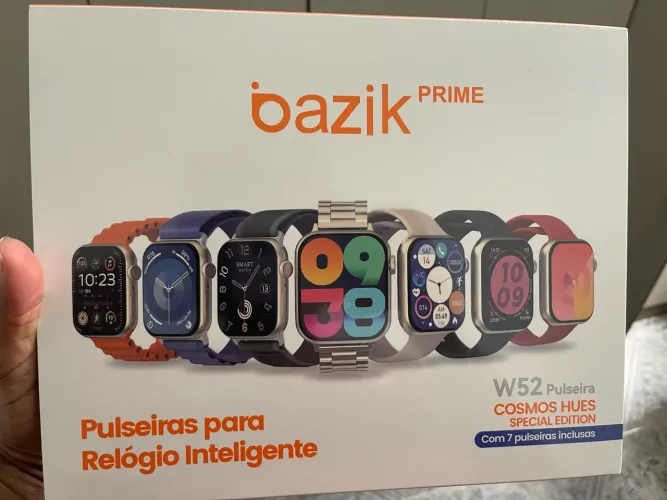 VENDO RELÓGIO INTELIGENTE BAZIK PRIME COM 7 PULSEIRAS INCLUÍDAS
