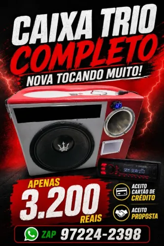 Caixa de som trio