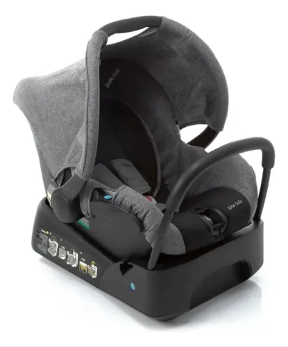 Bebê conforto com base One Safe Cinza, Safety (seminovo)