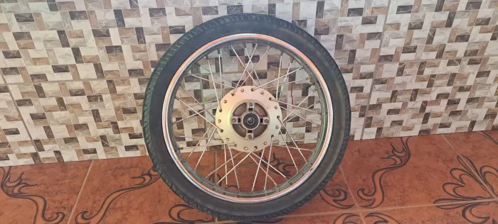 Jogo de roda com pneus fan 125
