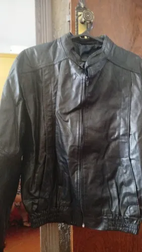 Jaqueta de couro legítimo 