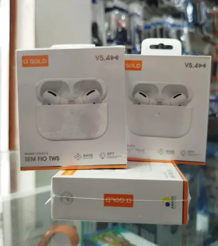Fone De Ouvido Sem Fio Bluetooth A'gold Branco