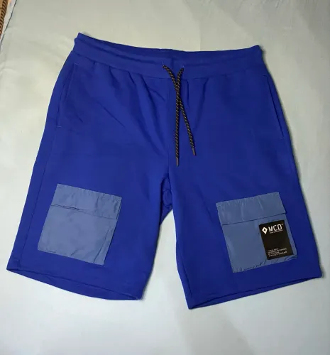 Bermuda Nova MCD Moletom Cargo Original Azul Colômbia