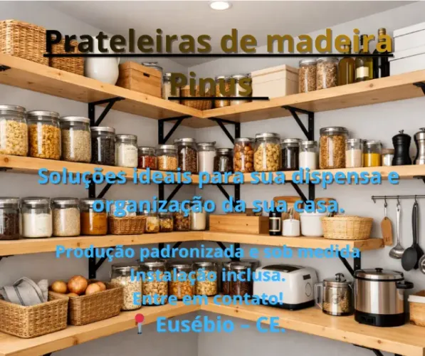 Caixas e Prateleiras de Madeira em Eusébio