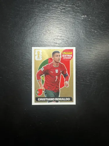 Figurinha Extra Gold CR7 (Cristiano Ronaldo) - Oficial Álbum Copa 2026 | RARA