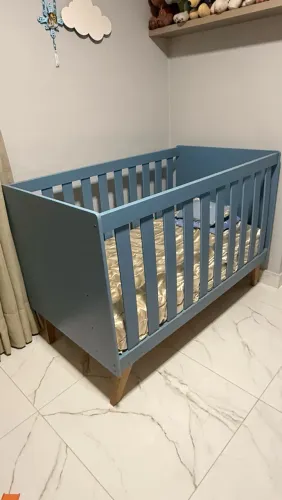 Vendo berço retrô Azul