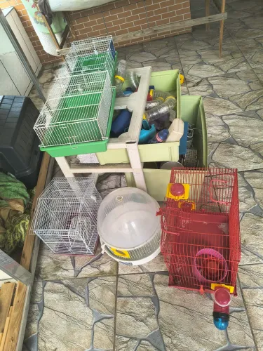 Gaiola e acessórios para Hamster 