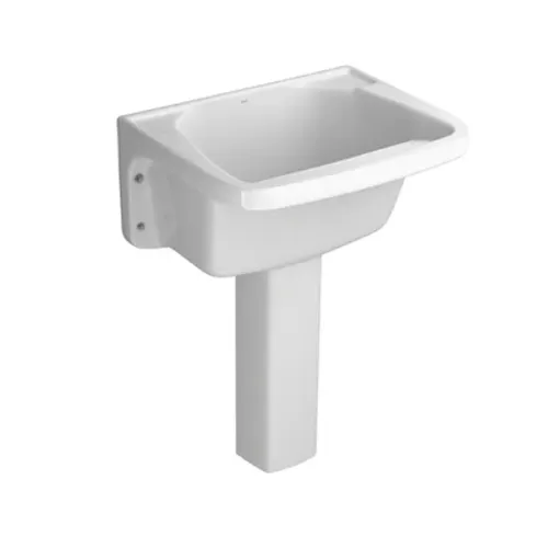 Tanque + Coluna 40L Deca 33x60x50cm Branco Esmaltado Louça
