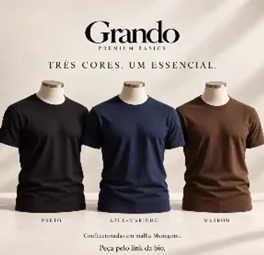 Camisas Grando Premium Basics (* 1 camisa: R$ 75,00 * 3 camisas: R$ 150,00) R$ 75