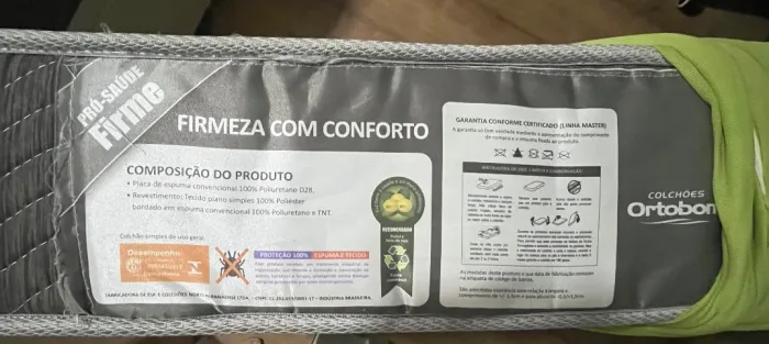 Colchão de solteiro Ortobom seminovo