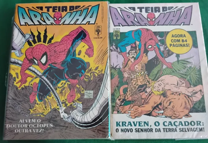 A Teia do Aranha Editora Abril #6, 13 e 18 formatinho