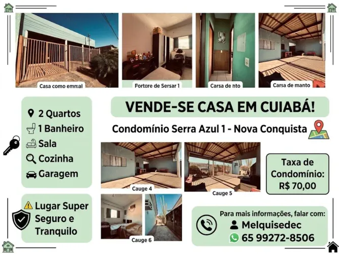 Vende se casa no condomínio Serra azul 1