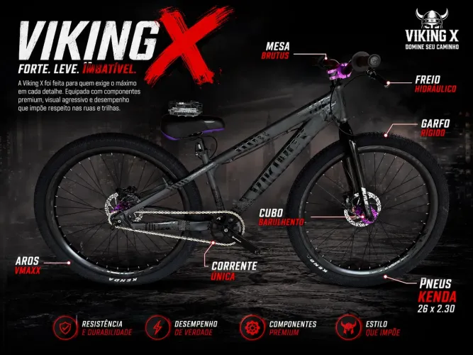 Bicicleta viking X nova , bike do grau