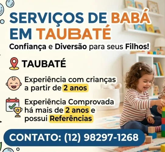 Babá crianças a partir de 2 anos