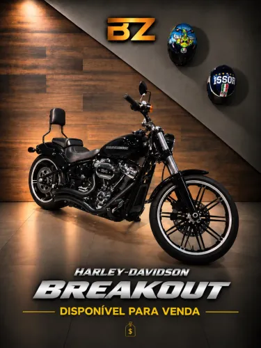 HARLEY-DAVIDSON BREAKOUT - Baixo Km - Impecável