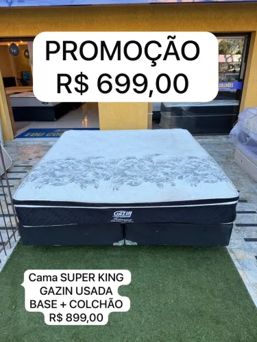 Cama Box SUPER KING GAZIN USADA - ENTREGAMOS