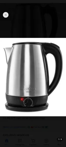 Chaleira Elétrica Britânia 1,8L Inox, 220v, BCH07i