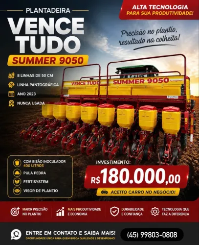 Plantadeira Vence Tudo Sm 9050 - 2023