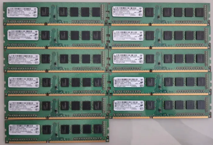 Memória RAM DDR3 4G 11 UNIDADES