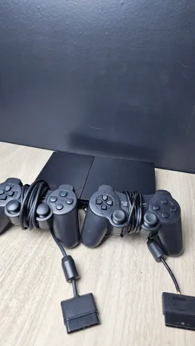 Ps2 + 2 controles + 10 jogos
