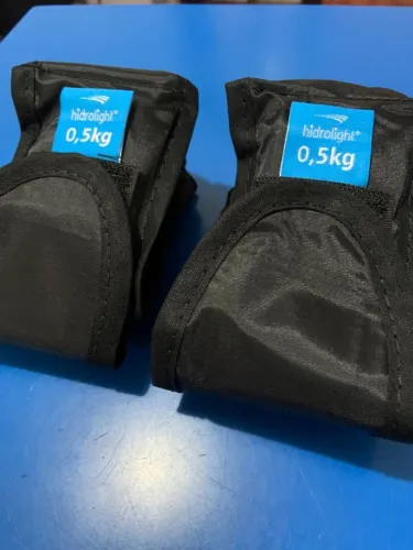 Par de Caneleiras de Peso 0,5kg Fisioterapia e Reabilitação - Nova